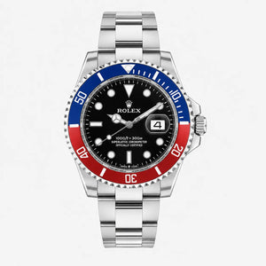 plata x negro bisel rojo azul