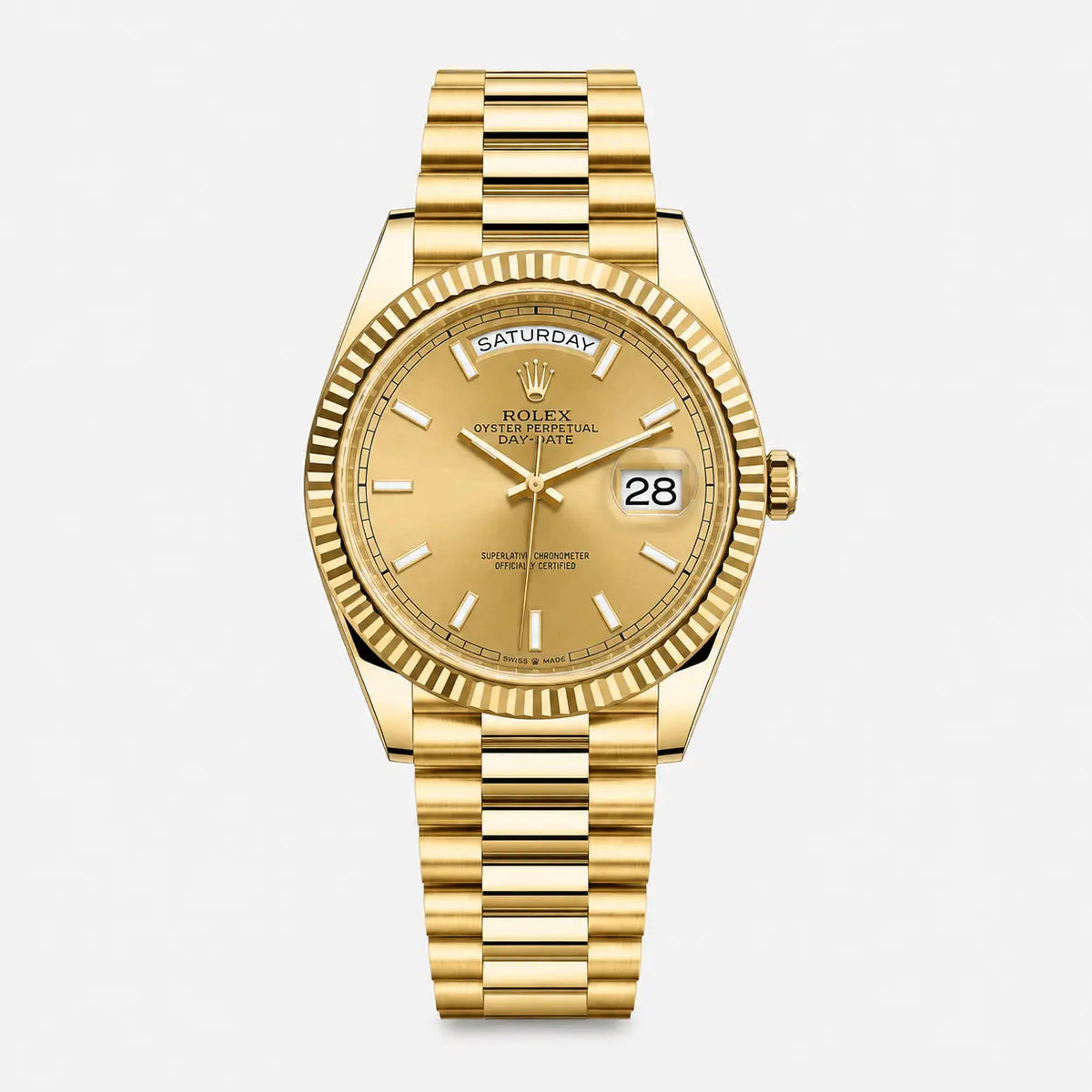 Reloj clásico metálico