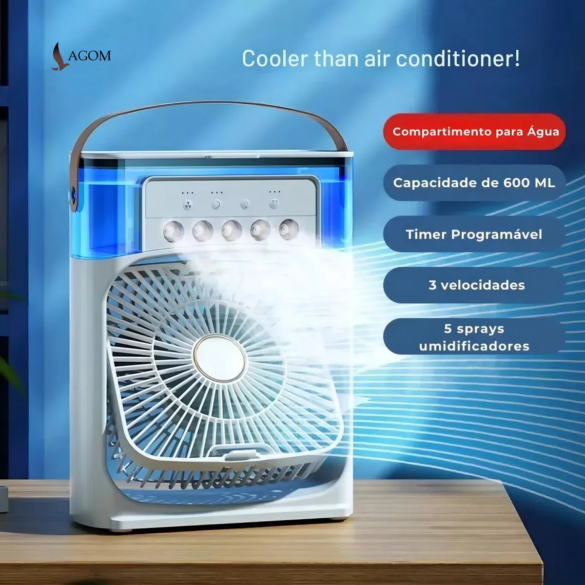 Pagá 1, llevás 2 – Ventilador Climatizador Portátil  3 EN 1 ❄️