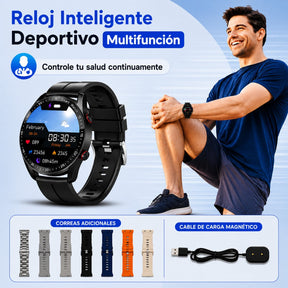 Smartwatch V18 PROMAX Deportivo – 7 Correas + Carga Magnética 🔋