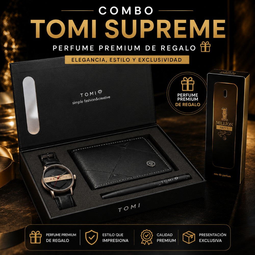 Combo TOMI Supreme - Perfume Premium de Regalo 🎁
